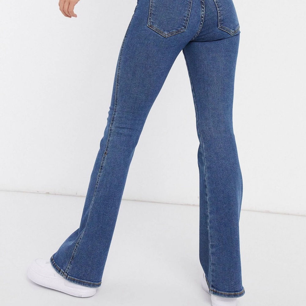 ASOS Dr. Denim Macy mid rise flared jeans